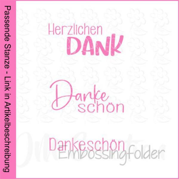 Danke - Embossingfolder